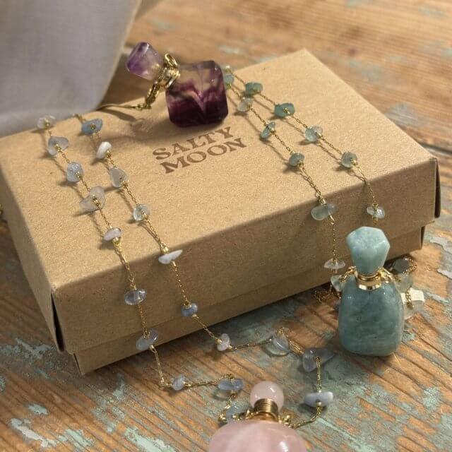 crystal bottle pendants